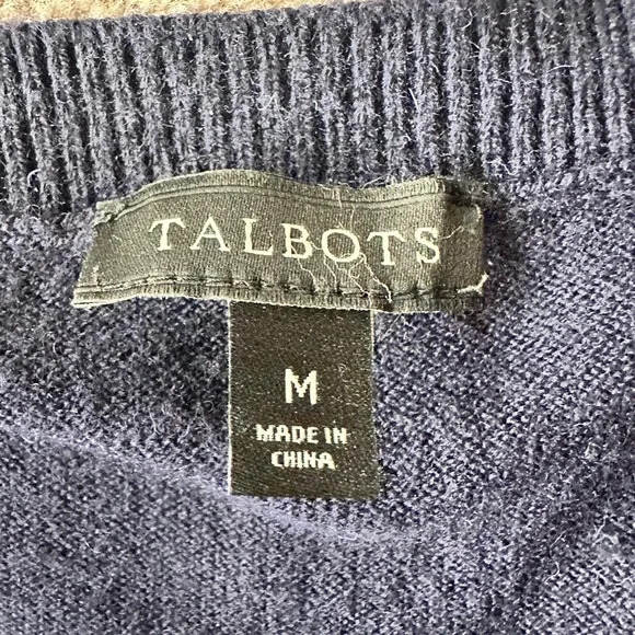 Talbots Navy Sweater - Picture 3 of 7